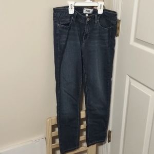 Paige Verdugo Ankle  Dark Wash Jeans